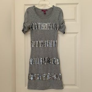🔵 2/$22❗️Epic Threads ⭐️Juniors Sequin Sweater Dress Medium